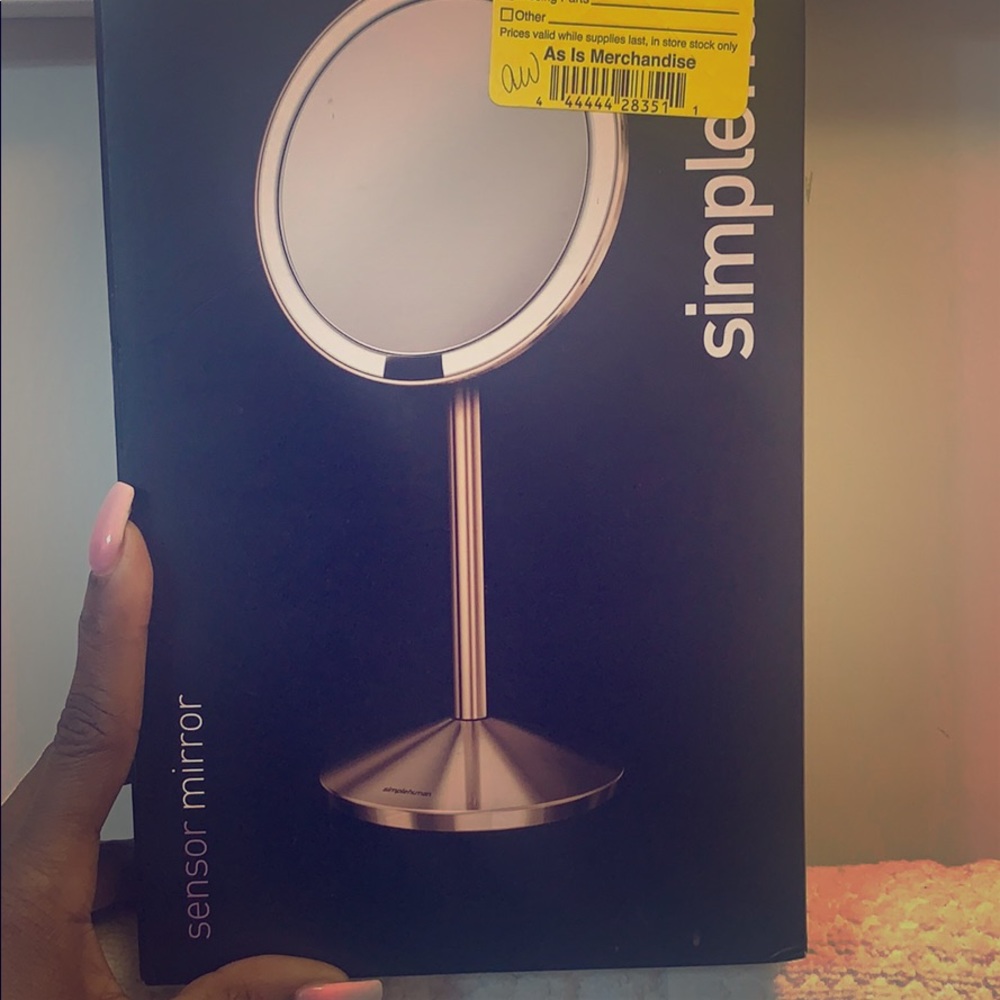 Sensor Mirror,10xMagnification,5”,Rose Gold,